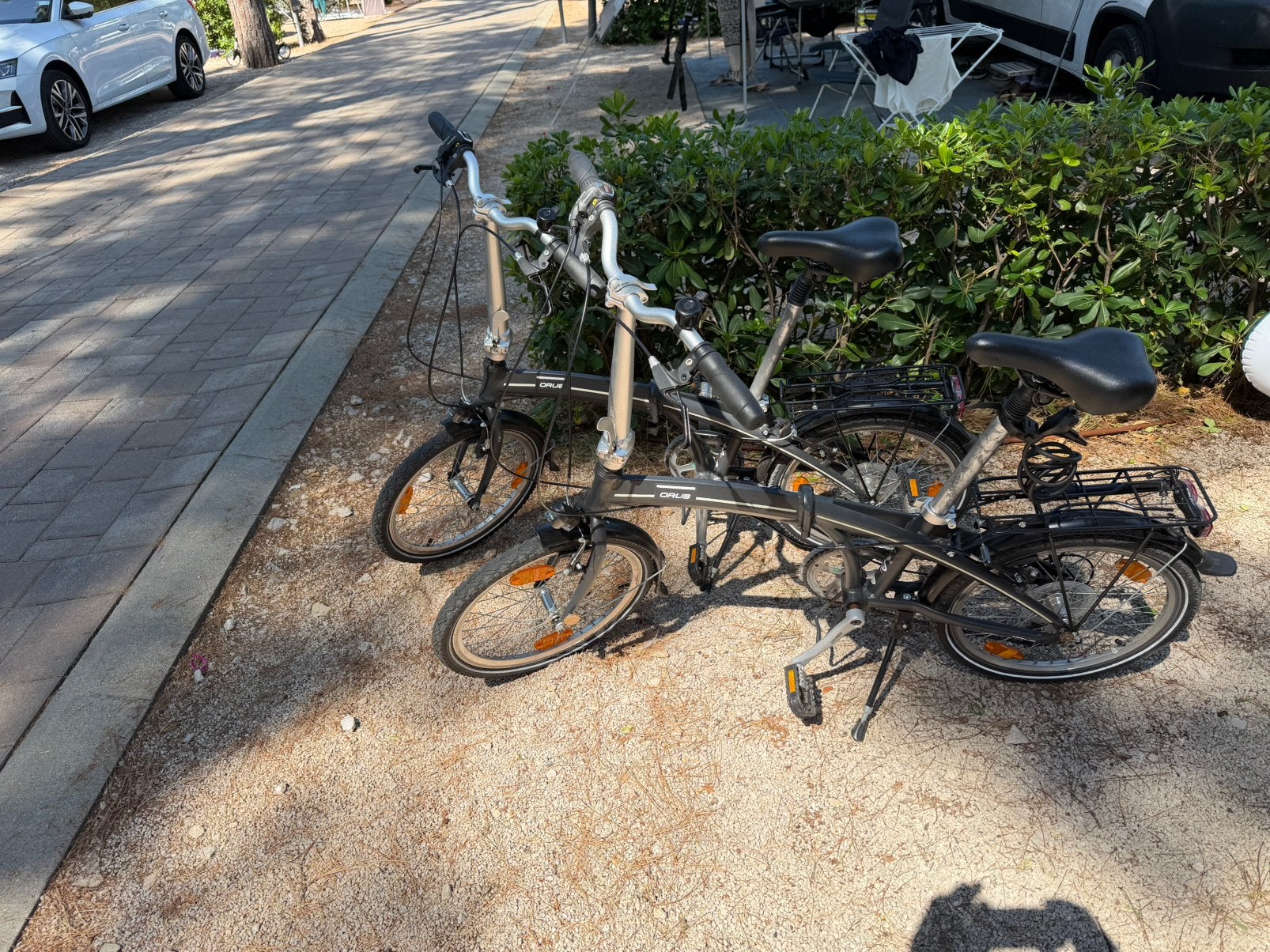 2 x vouwfiets, 20 inch of meer, Velgrem, Zo goed als nieuw, Ophalen