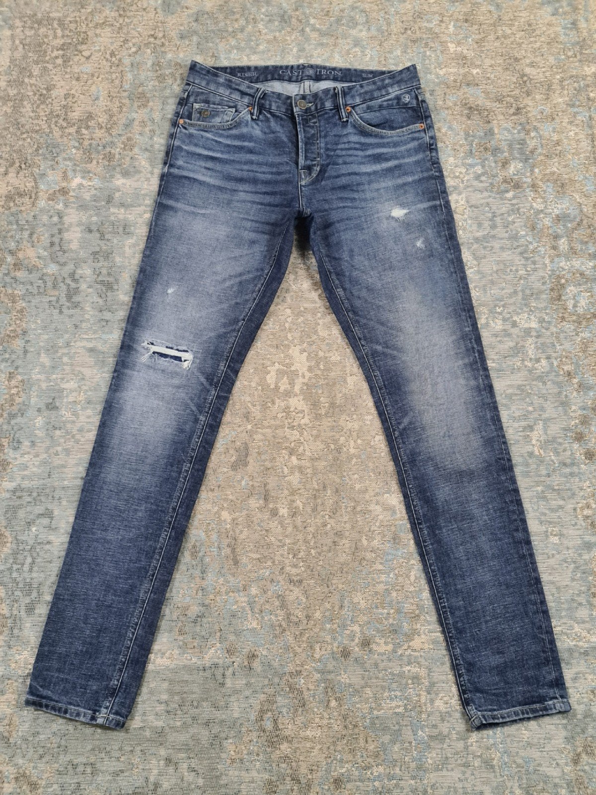 Cast Iron RISER Blauw W33 L34 Slim STRETCH Blauw Bronno3334, New Yorkstraat 50, 1175 RD Lijnden, https://www.justbrands.nl/klantenservice