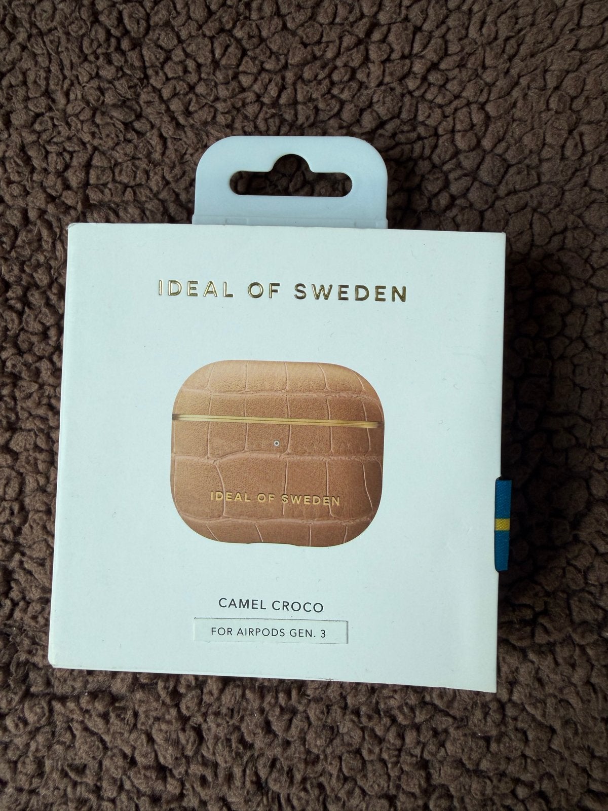 IDEAL OF SWEDEN AirPods Case Camel Croco Gen 3 Hardcase, Kunststof, Verzenden, Bruin, Zo goed als nieuw