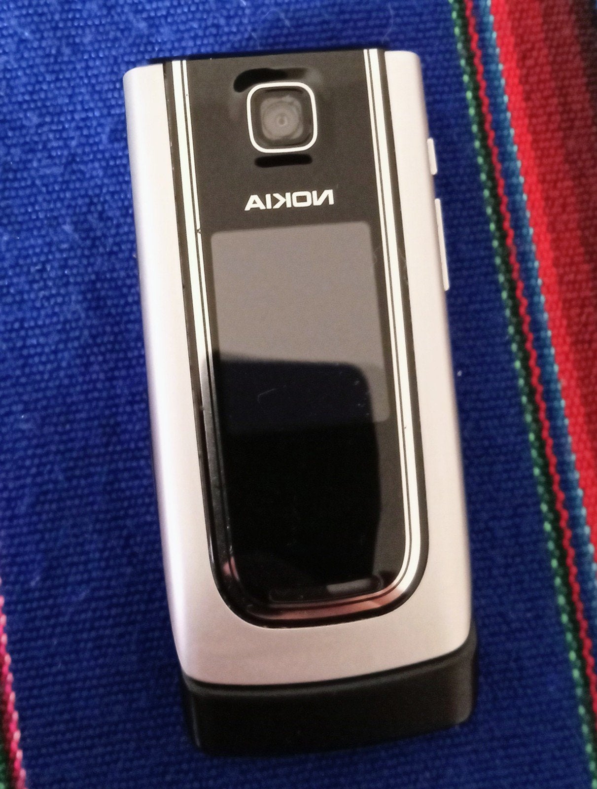 Nokia -6555 flip zilver kleur, Ophalen of Verzenden, Gebruikt, Zilver, Inklapmodel
