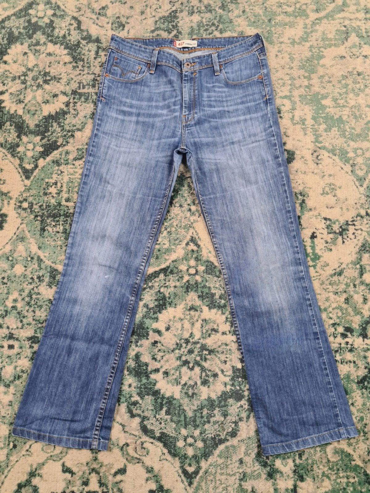 Levi's 627 straigt fit W32 L34 Dames Tulsi3234 Blauw, Blauw, Ophalen of Verzenden, Zo goed als nieuw, W30 - W32 (confectie 38/40)