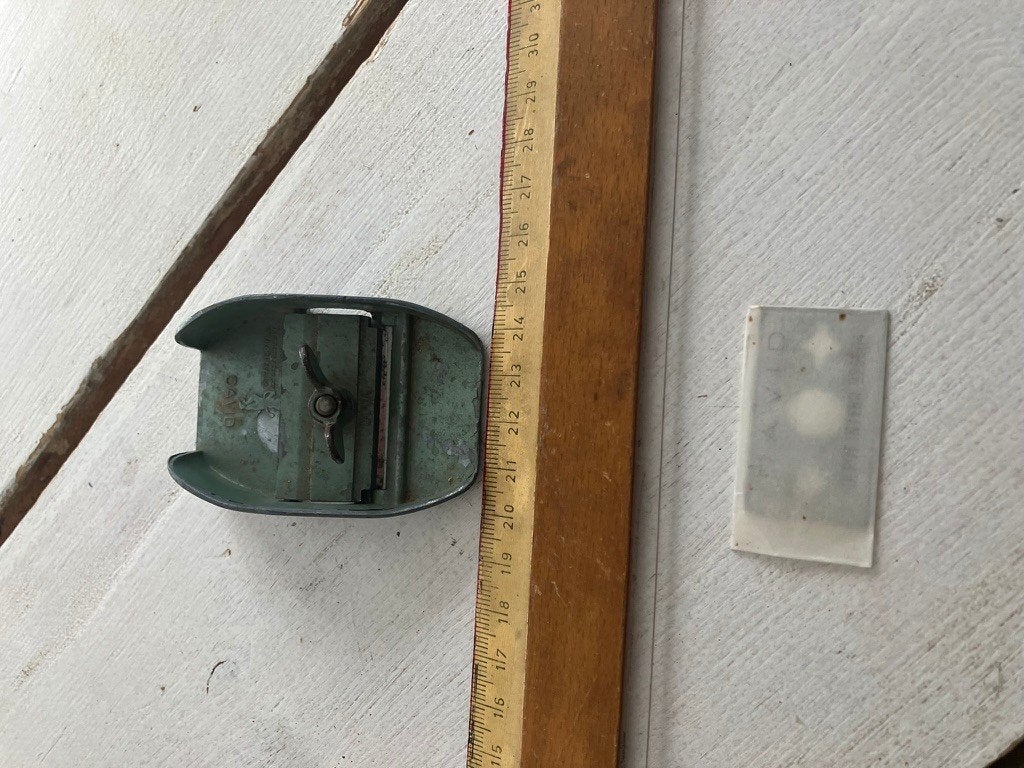 David handschaafje 80 x 40 mm met nieuw beitelmesje. , Ophalen of Verzenden, Gebruikt, Overige typen, Overige merken