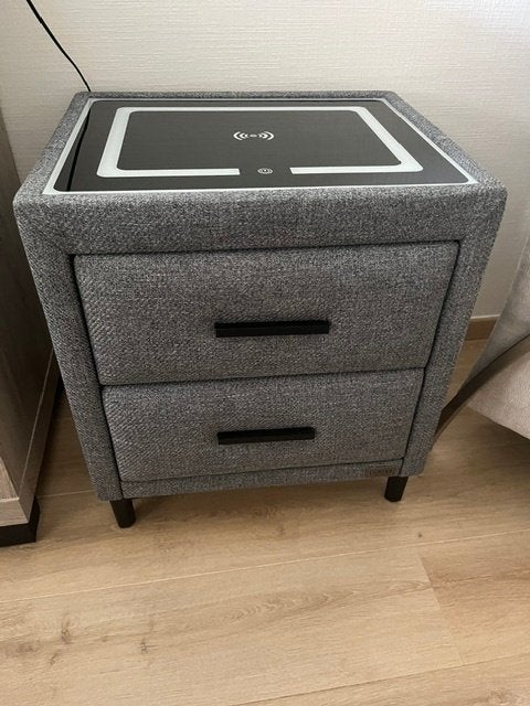 Bambi smart nachtkastje met draadloos opladen & bluetooth, Ophalen, 55 tot 70 cm, Zo goed als nieuw, 45 tot 65 cm
