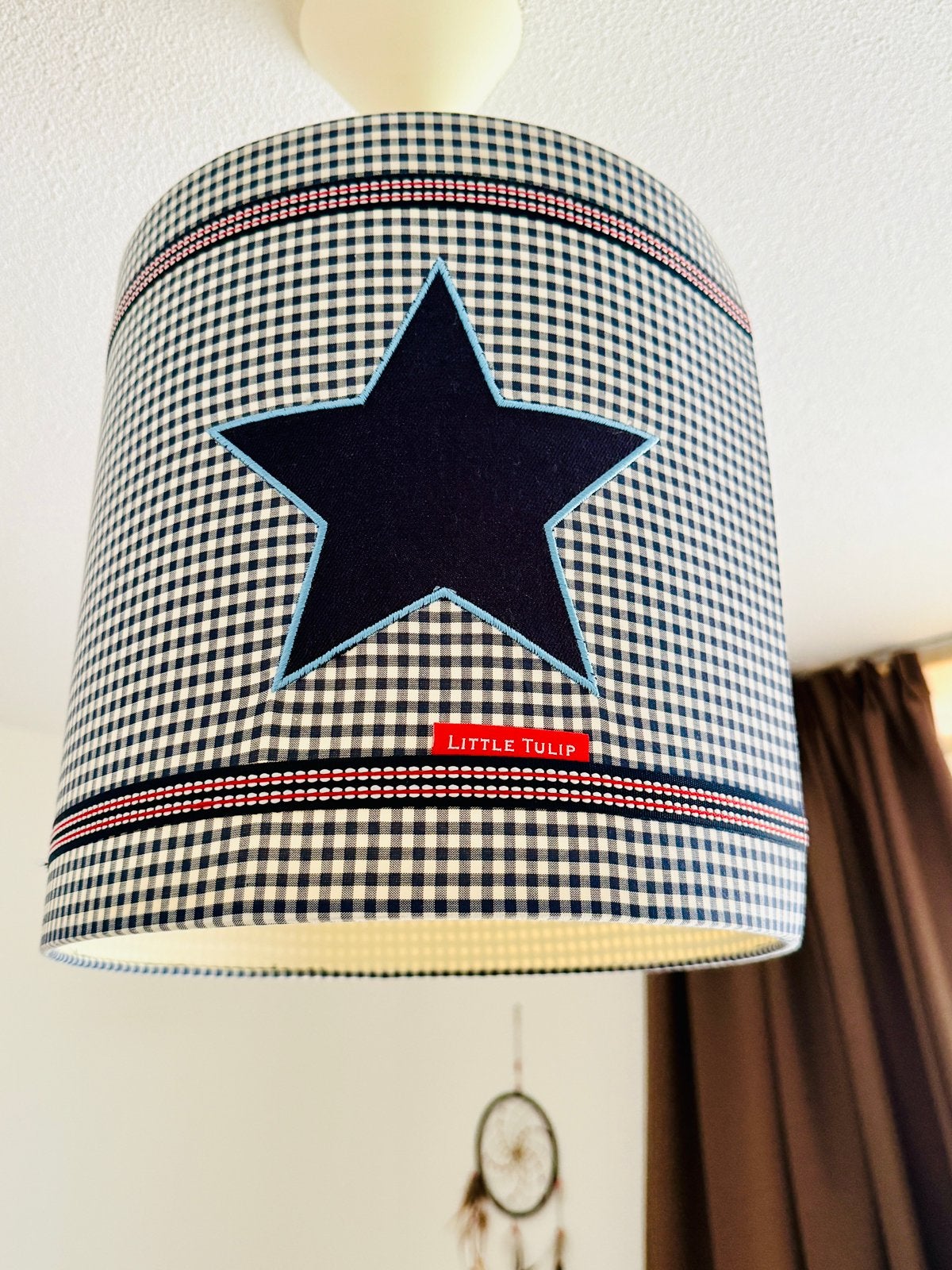 Lamp little tulip ster, Gebruikt, Blauw, Rond, Ophalen