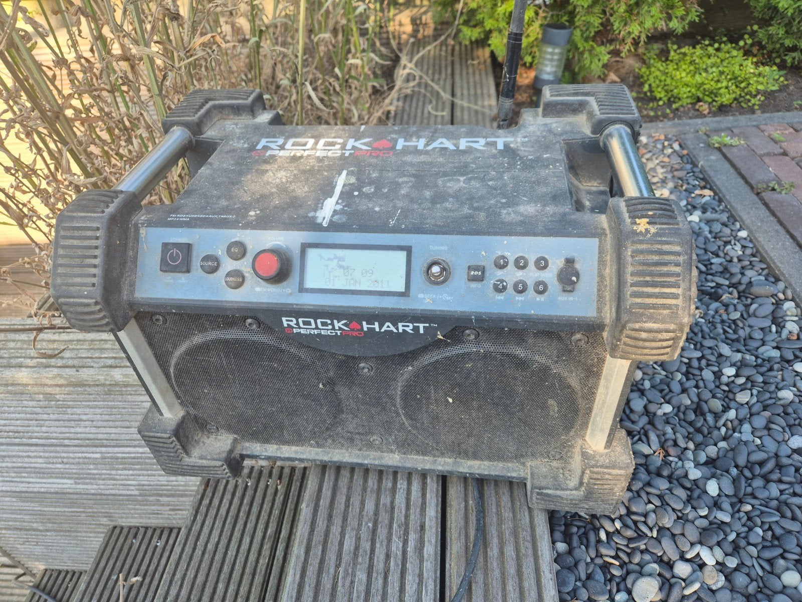 Rockhart Perfect Pro Bouwradio - Robuust en Krachtig, Ophalen, Gebruikt, Bouwradio