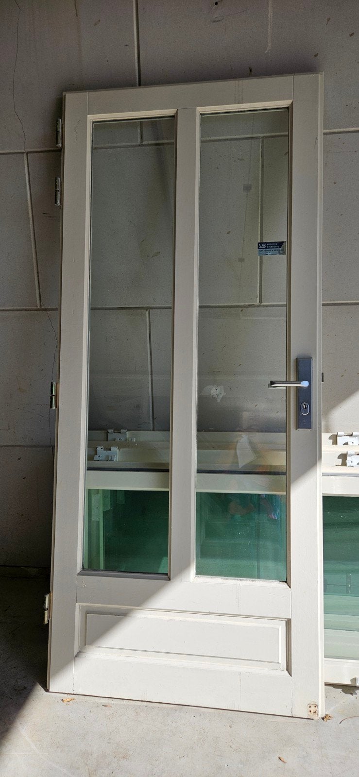 Buitendeur met isolatieglas en driepuntsluiting, Doe-het-zelf en Verbouw, Ophalen, Gebruikt, 80 tot 100 cm, Buitendeur