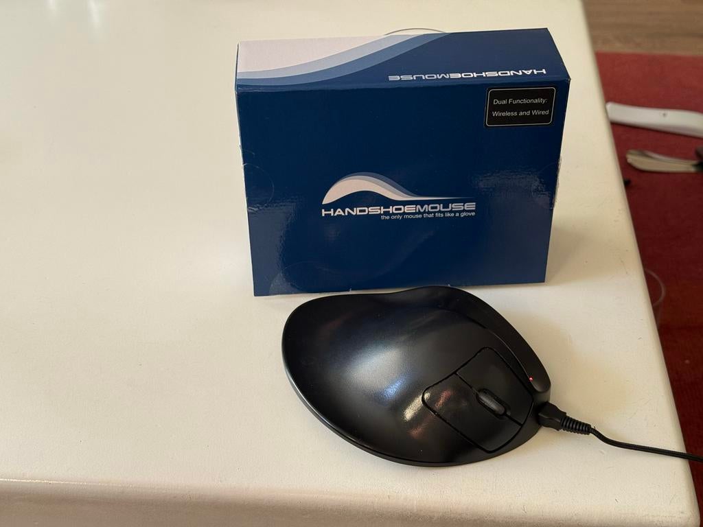 HandShoeMouse Ergonomische Muis - Draadloos & Bedraad, Computers en Software, Muizen, Zo goed als nieuw, Muis, Rechtshandig, Draadloos
