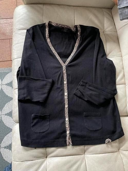 Zwart Basler vest met panterprint - Maat 40, Maat 38/40 (M), Zwart, Basler, Ophalen of Verzenden