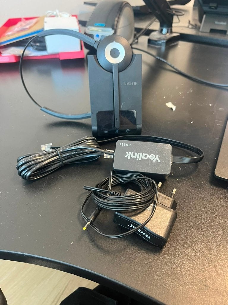 Jabra Draadloos Hoofttelefoon + Yealink EHS36, 2994LG, Telefoon, Ophalen of Verzenden, Jebra