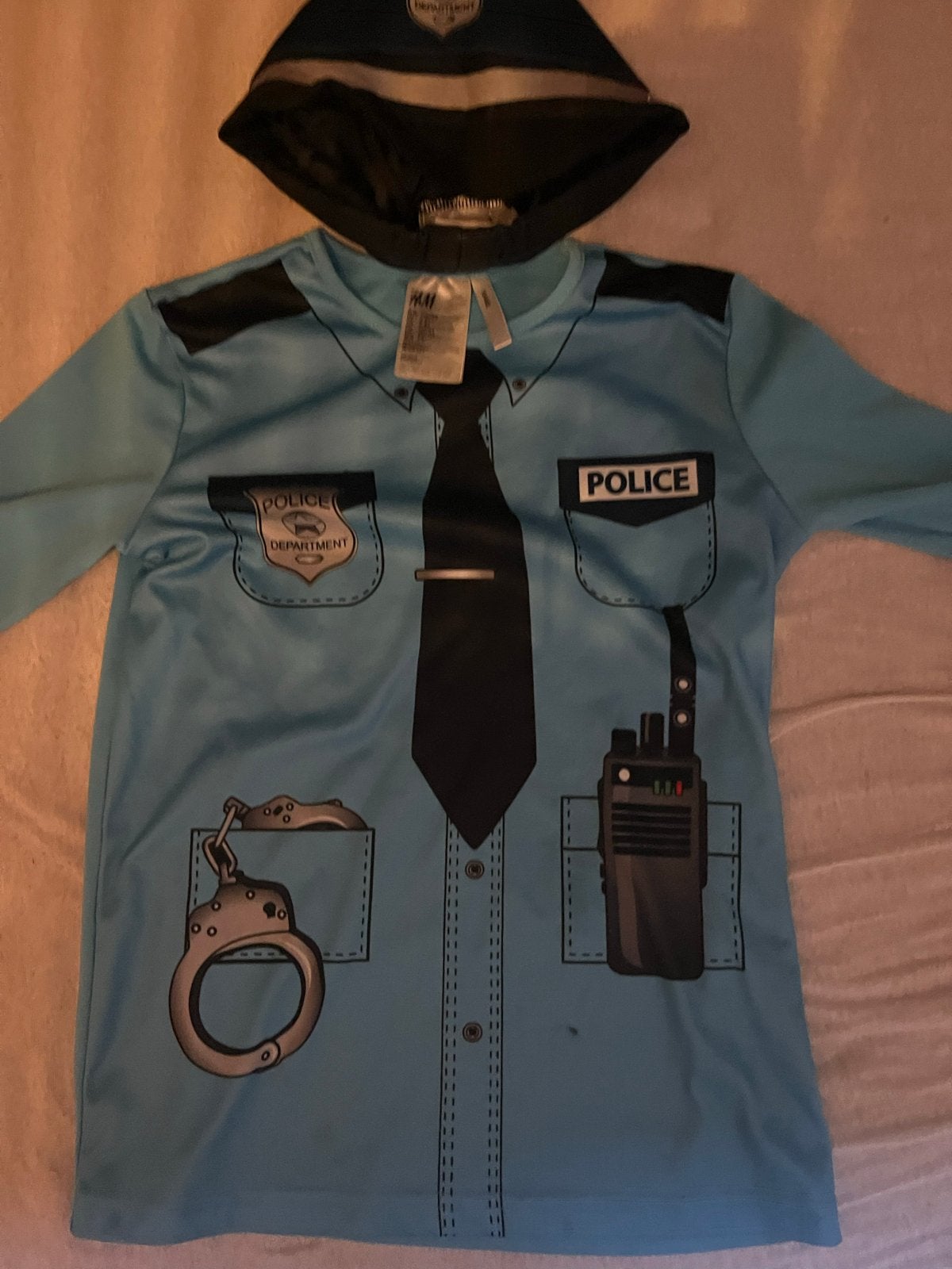 H&M Politie Verkleedpak Maat 122/128, Ophalen of Verzenden, Zo goed als nieuw, 122 t/m 128, Jongen of Meisje