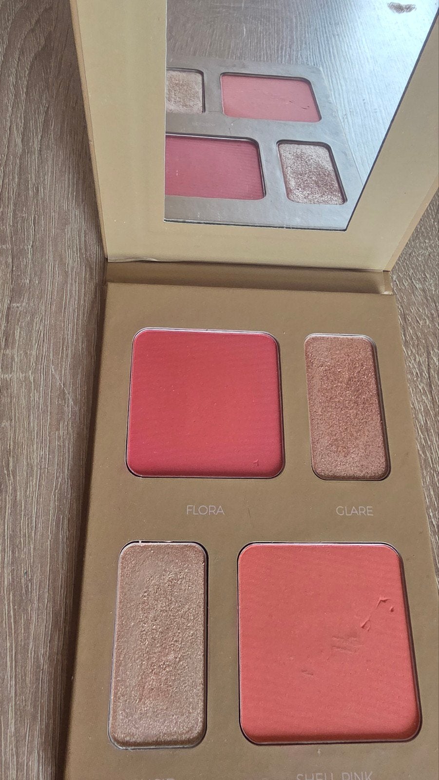 Blush highlighter pallatte, Ophalen of Verzenden, Zo goed als nieuw, Wangen