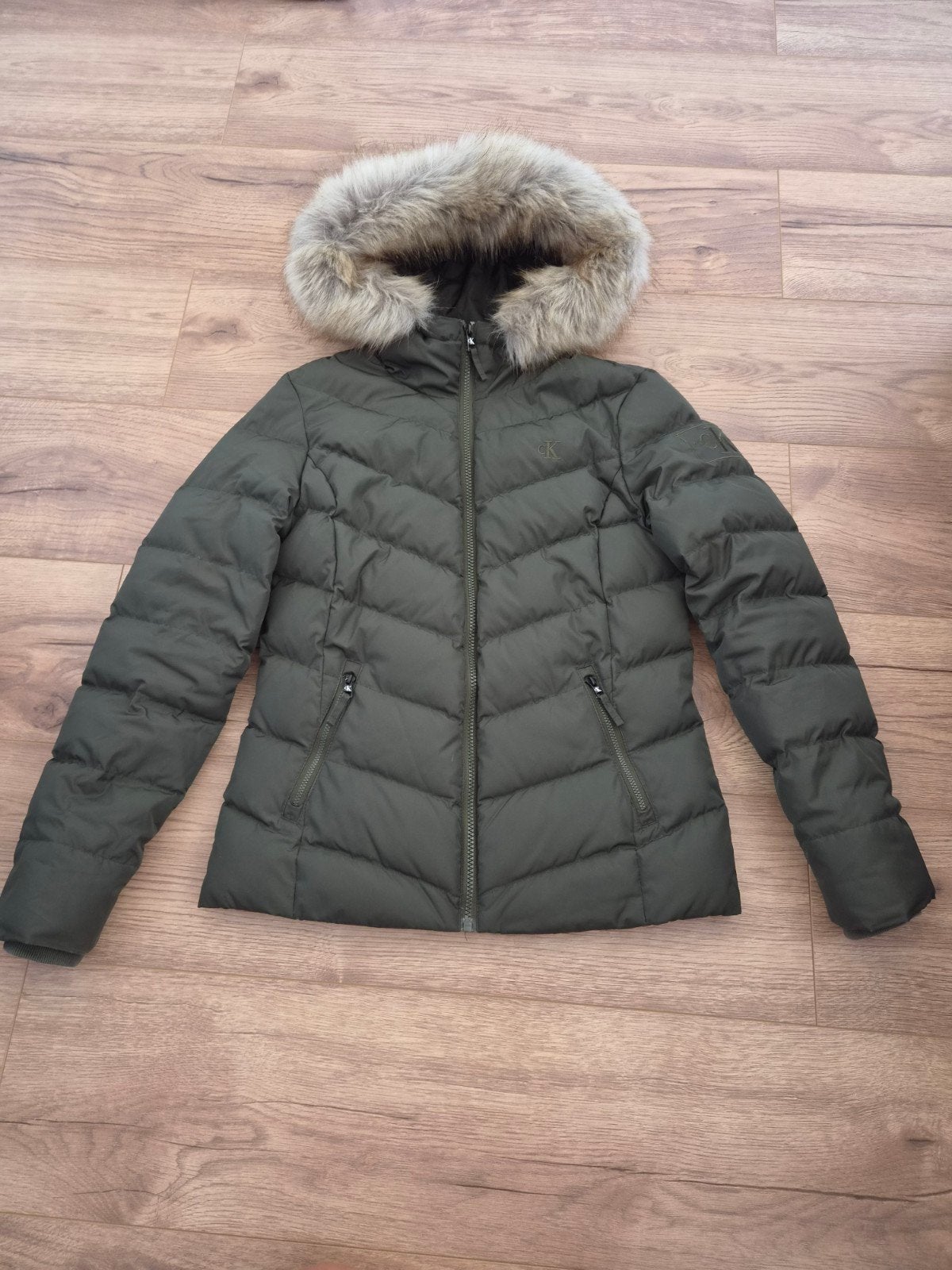 Calvin Klein Jeans winterjas xs dames groen, Ophalen of Verzenden, Zo goed als nieuw, Calvin Klein Jeans, Maat 34 (XS) of kleiner
