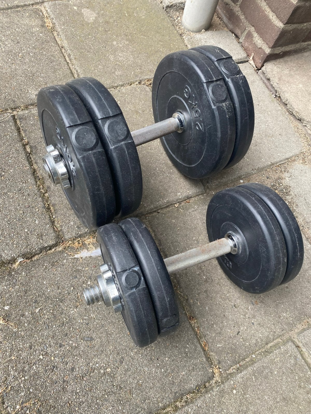 Dumbells 2 x, Ophalen, Gebruikt, Armen, Halterset