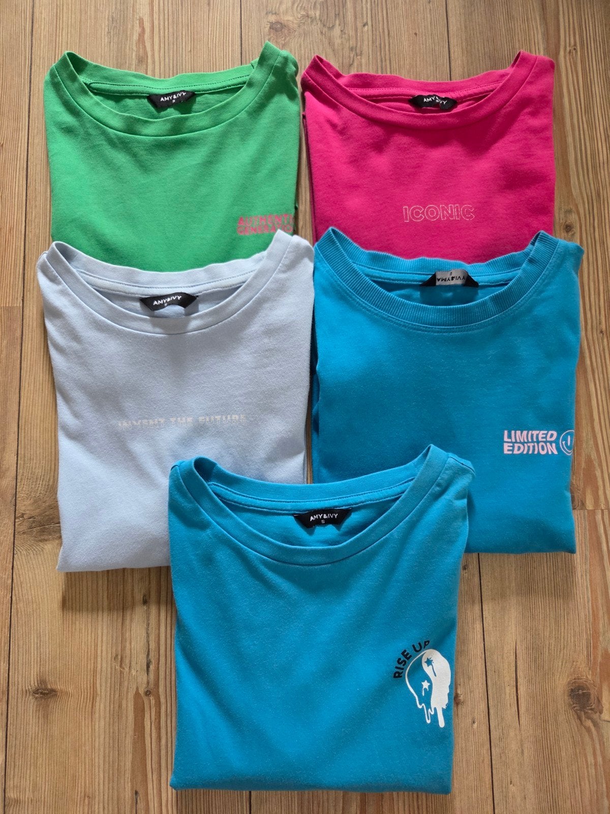 Tshirt 5x - Amy&Ivy - maat S, Ophalen of Verzenden, Korte mouw, Maat 36 (S), Amy & Ivy