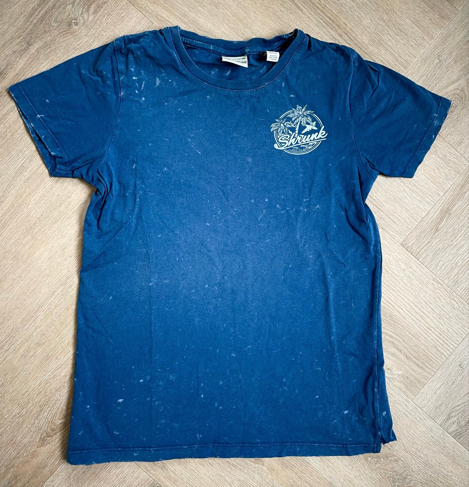 Scotch Shrunk donkerblauw T-shirt Maat 152, Verzenden, Zo goed als nieuw, Jongen, Shirt of Longsleeve