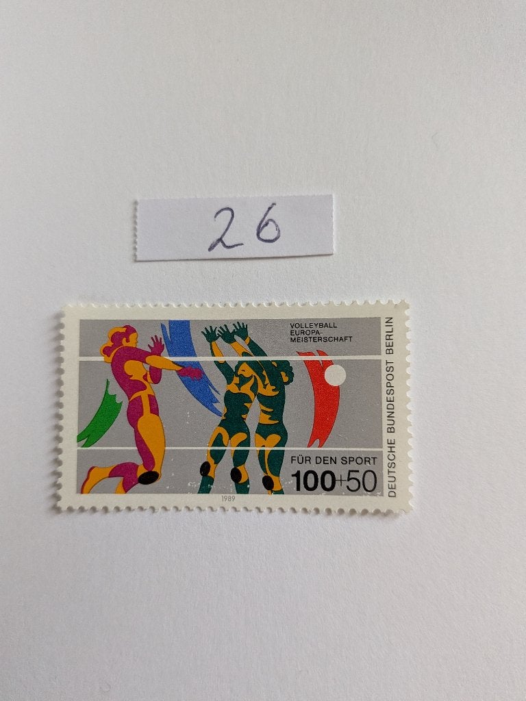 Volleybal, Verzenden, BRD, Gestempeld