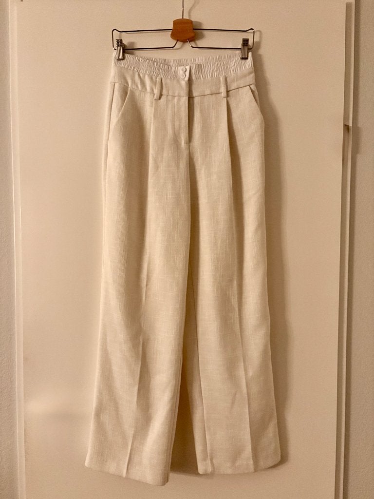 Pantalon, co-ord set, Kostuum of Pak, Wit, Ophalen of Verzenden, Maat 36 (S)