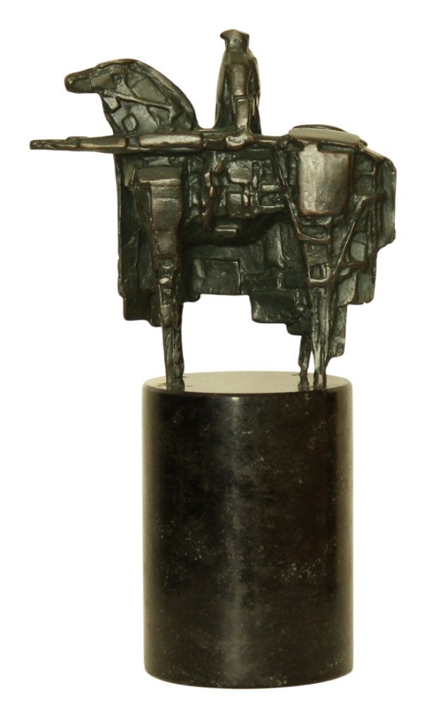BRONZEN BEELD Eric Claus DE WACHTER NEDERLANDSCHE BANK 2010, Ophalen of Verzenden, Brons, Beeld