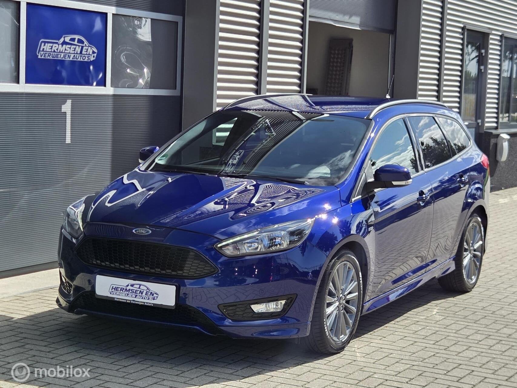 Ford Focus 1.5 EcoBoost 150pk Automaat ST-Line Carplay, Auto's, Stof, Zwart, 4 cilinders, 150 pk