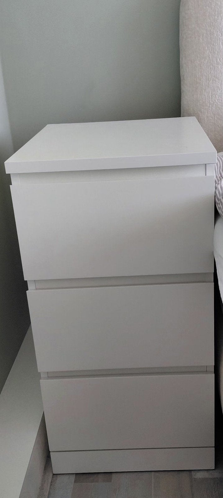 IKEA Malm ladekast met 3 lades - wit, Ophalen, Gebruikt, 3 of 4 laden, Minder dan 100 cm