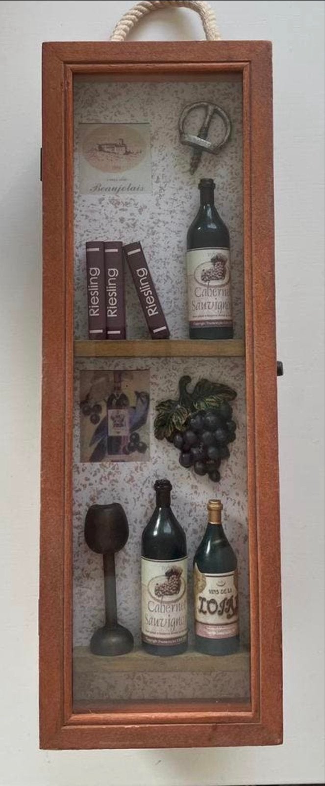 Luxe Wijnkist met Decoratie - Origineel Cadeau, Ophalen of Verzenden, Zo goed als nieuw, Bruin, Hout