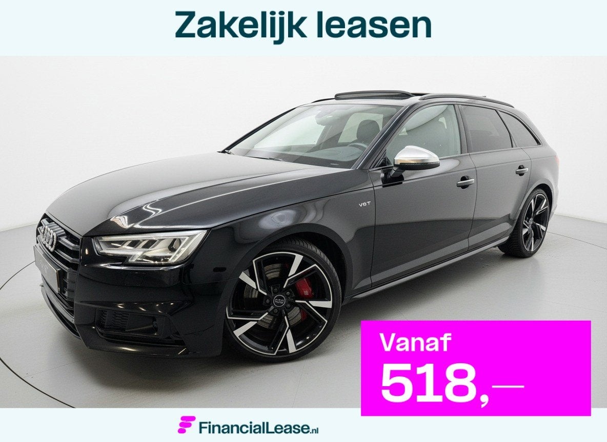 Audi S4 Avant 3.0 TFSI S4 quattro RS STOELEN PANO ACC CAMERA, Gebruikt, 2995 cc, 1650 kg, Zwart