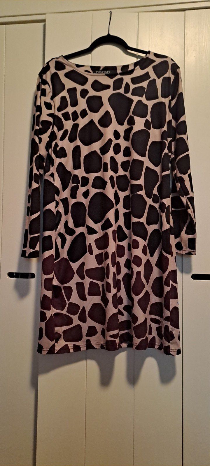 Norah Tuniek/Jurk Maat 42 - Giraffe Print, Ophalen, Bruin, Maat 42/44 (L), Norah