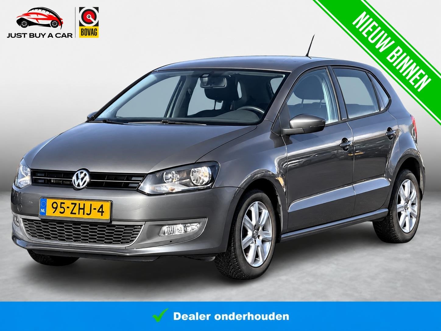 Volkswagen Polo 1.2 TSI BlueMotion High Edition | Cruise Con, Stof, Zwart, 4 cilinders, Met garantie (alle)