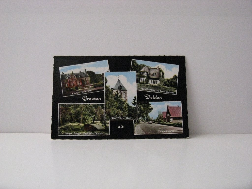 Groeten uit Delden 5 luik, Verzenden, Voor 1920, Gelopen, Noord-Brabant