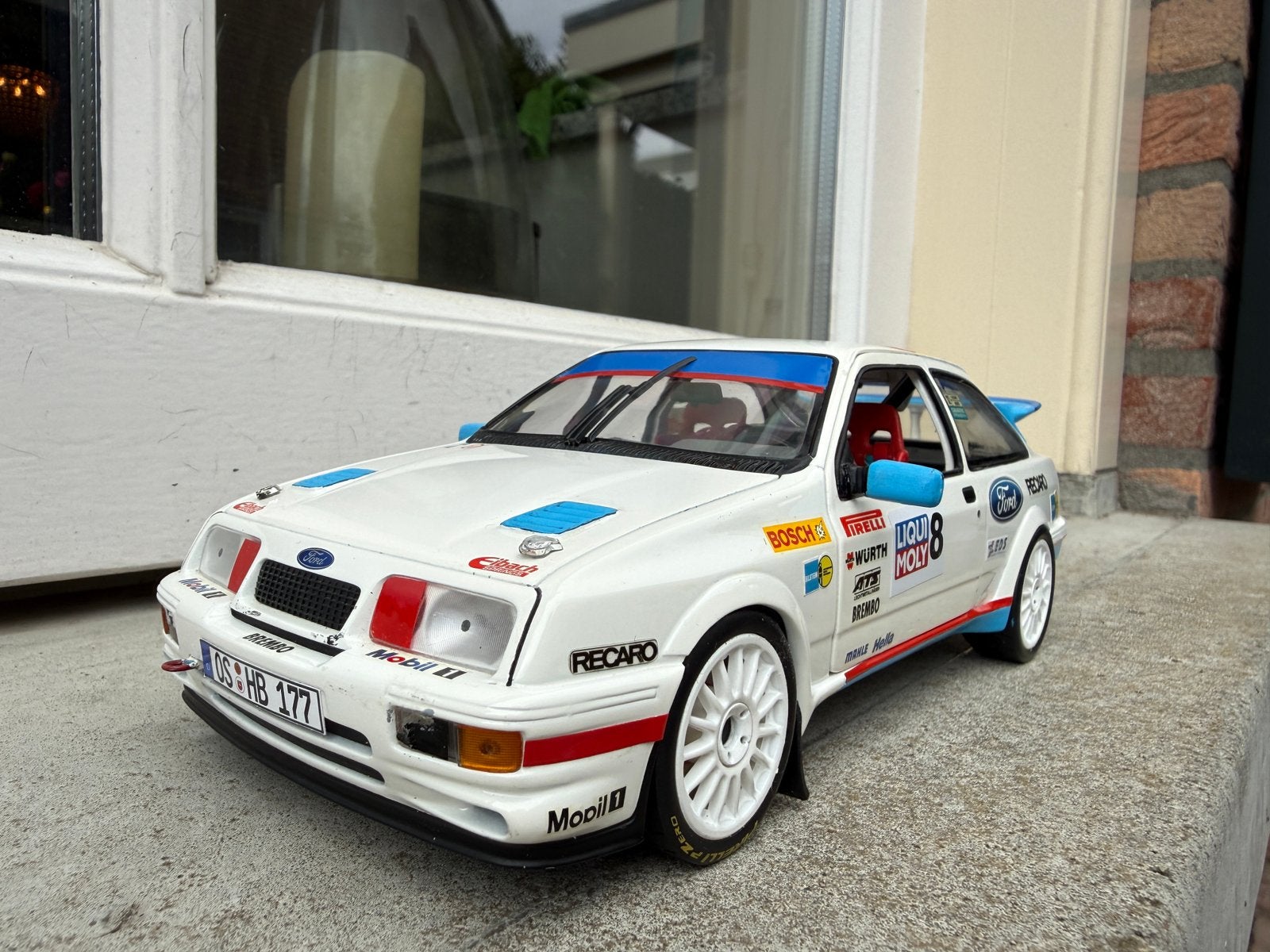 1:18 Ford Sierra RS Cosworth Rally #8 Minichamps, Minichamps, Gebruikt, Auto, Ophalen of Verzenden