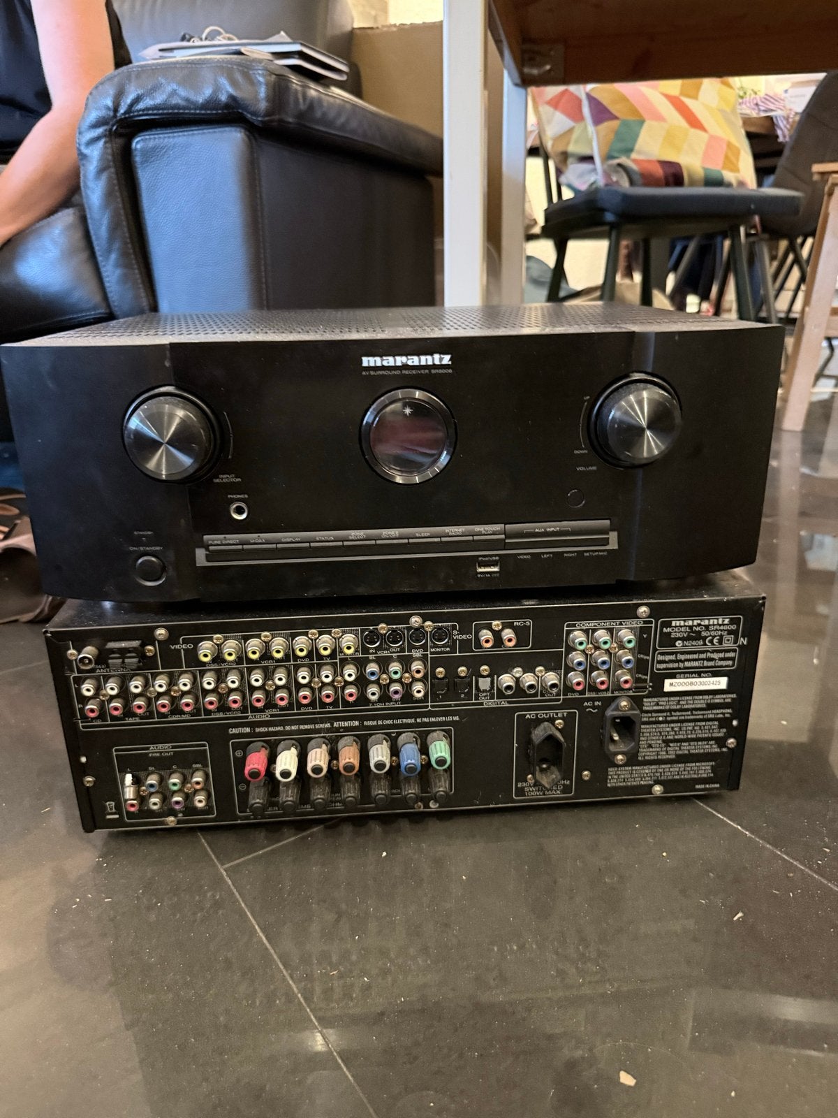 Marantz SR5004 en SR5005 AV Receivers, Gebruikt, 120 watt of meer, Ophalen, Marantz