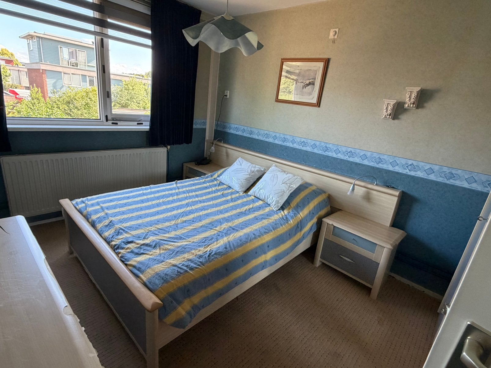Gratis ophalen twee persoons bed, Huis en Inrichting, Slaapkamer | Complete slaapkamers, Ophalen, Zo goed als nieuw, Tweepersoons