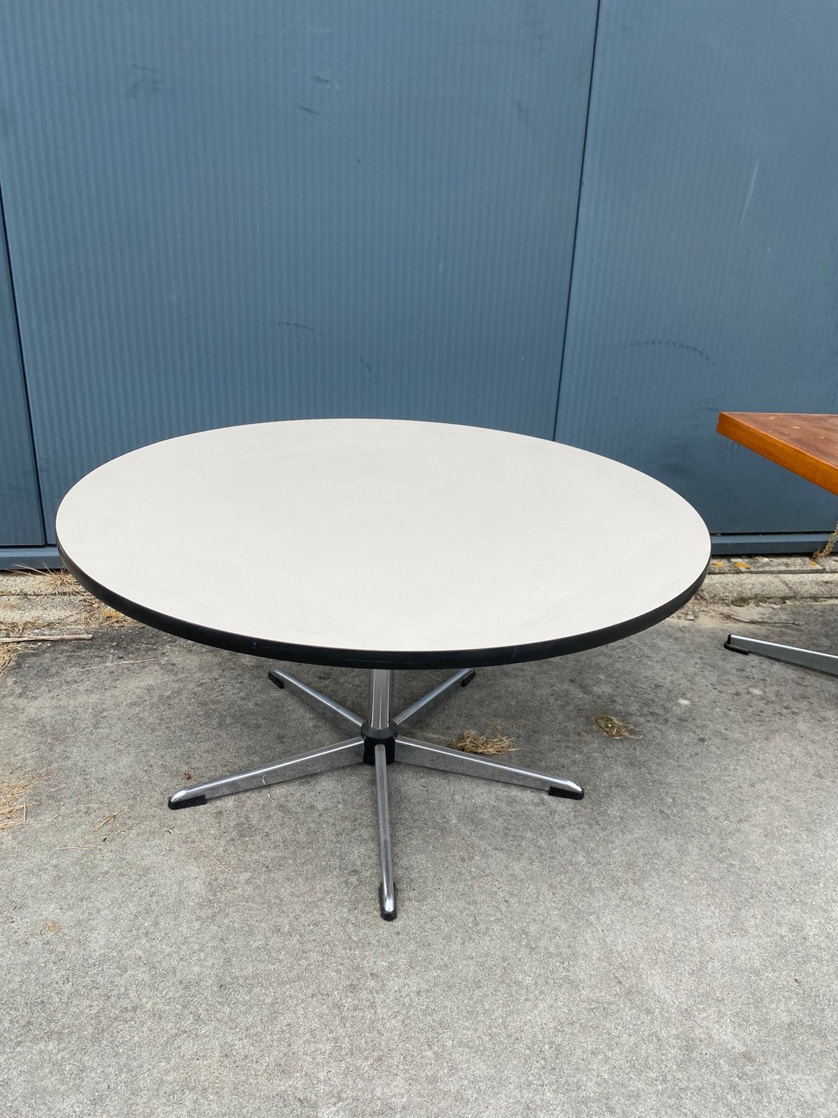 Vintage ronde salontafel 80cm, Huis en Inrichting, Ophalen, Gebruikt, Rond, 50 tot 100 cm