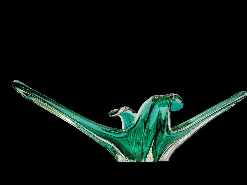 Prachtige vintage XXL Fratelli Toso Murano design schaal, Huis en Inrichting, Woonaccessoires | Schalen en Manden, Gebruikt, Schaal