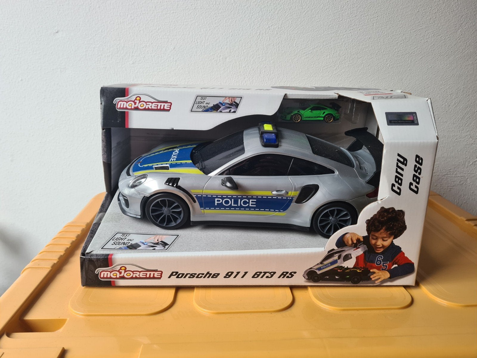 Majorette Porsche 911 GT3 RS Police Carry Case, Ophalen of Verzenden, Nieuw