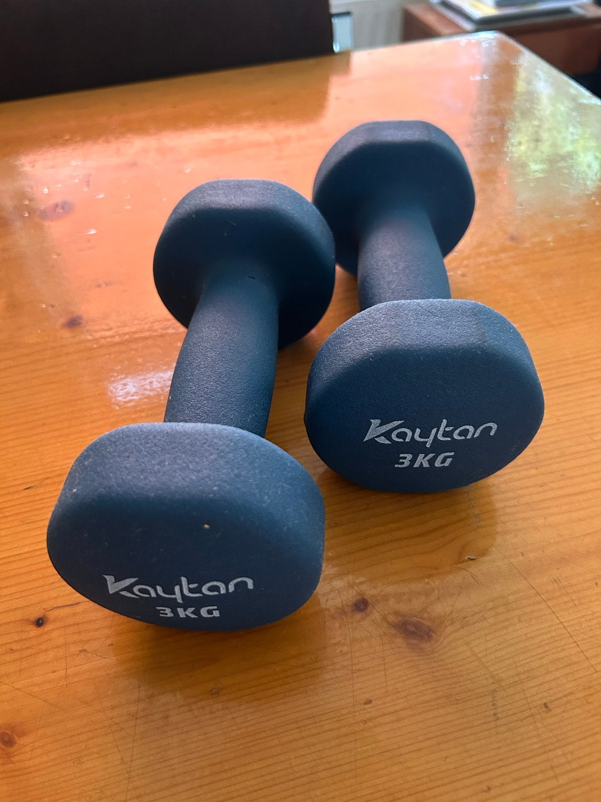 Kaytan Dumbbells 3KG - 2 stuks, Ophalen, Gebruikt, Armen, Dumbbell