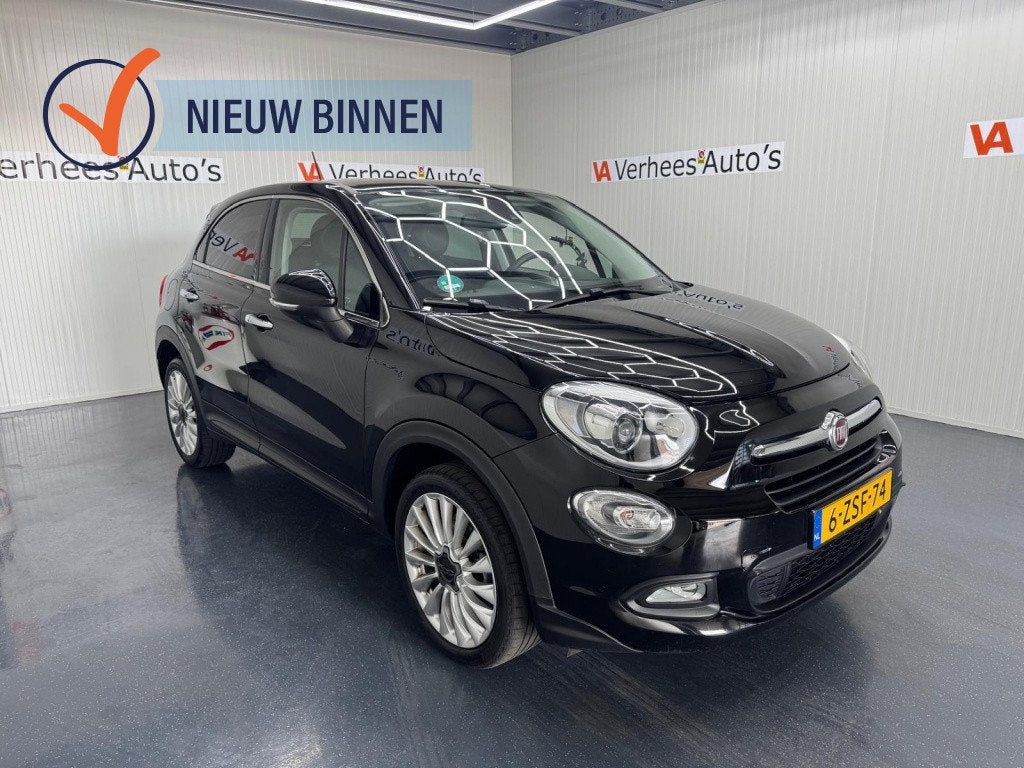 Fiat 500 X 1.4 T M-Air Lounge, Gebruikt, 4 cilinders, Zwart, Origineel Nederlands