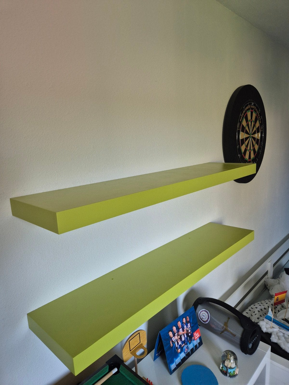 IKEA LACK planken groen geschilderd, Ophalen, Gebruikt