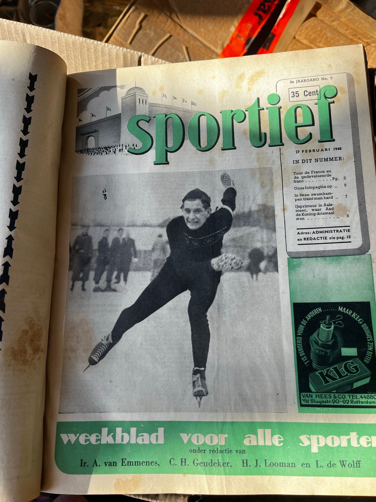 Sportief Weekblad - complete jaargang 1948, Ophalen of Verzenden, Gelezen, Sport en Vrije tijd