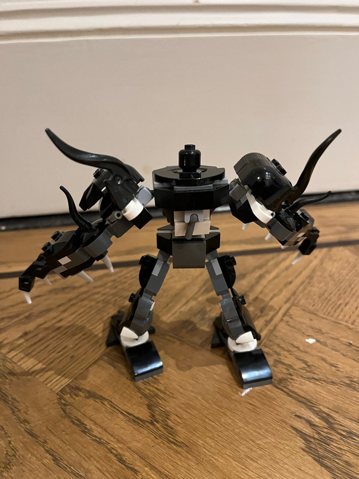 LEGO Marvel Venom Mech - Zwart en Grijs Bouwfiguur, Ophalen of Verzenden, Zo goed als nieuw, Overige merken