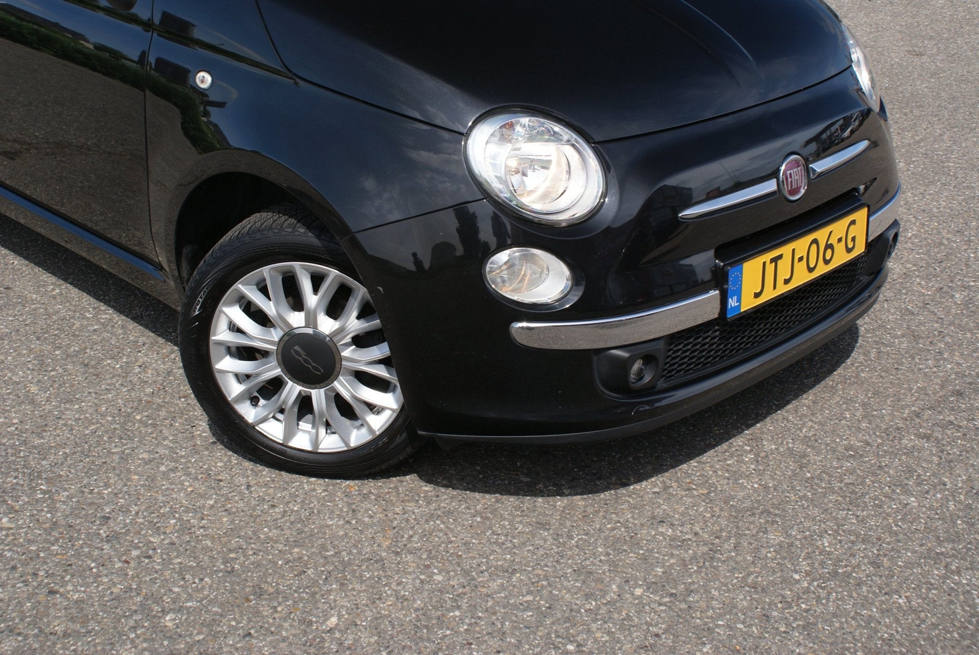 Fiat 500 C 1.2 Lounge | PDC | Airco | Lage km |, Stof, Gebruikt, 4 cilinders, Cabriolet
