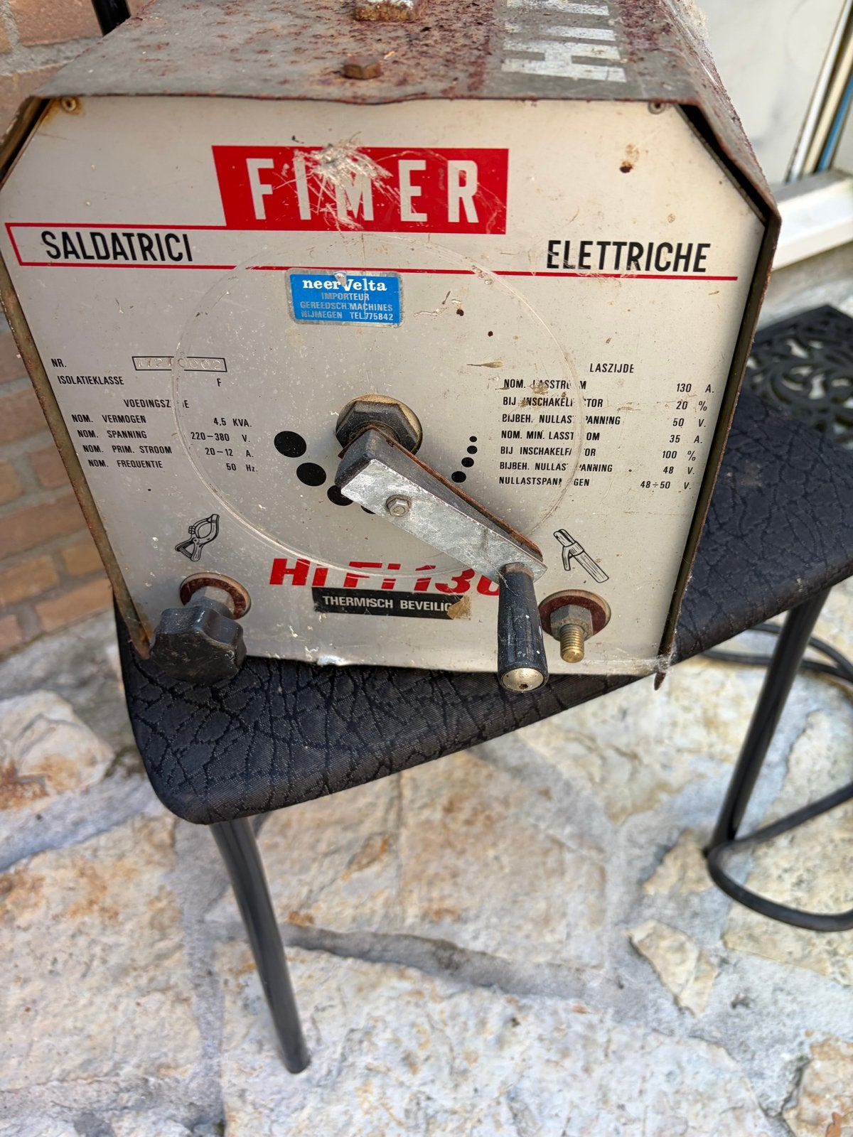 Fimer HIFI 130 Lasapparaat met toebehoren, Ophalen of Verzenden, Gebruikt, Minder dan 150 ampère, Elektroden