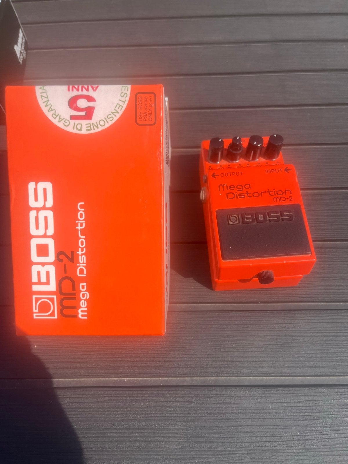 BOSS MD-2 Mega Distortion gitaarpedaal, Muziek en Instrumenten, Effecten, Ophalen of Verzenden, Zo goed als nieuw, Distortion, Overdrive of Fuzz