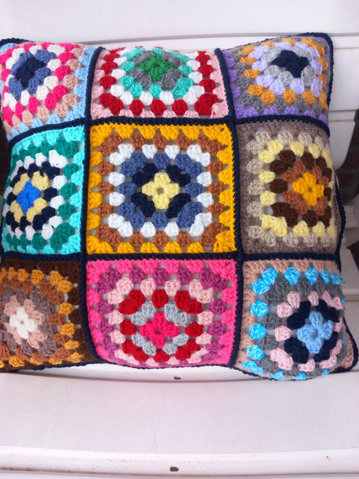 SALE Granny square kussen, Ophalen of Verzenden, Nieuw, Vierkant