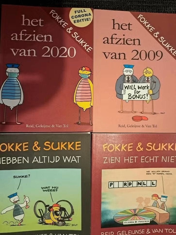 FOKKE & SUKKE / 4 deeltjes in nieuwstaat, Eén stripboek, Ophalen of Verzenden, Zo goed als nieuw