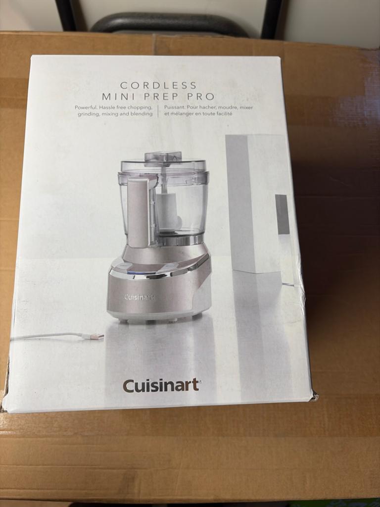 Cuisinart Cordless Mini Prep Pro - Draadloze Keukenmachine, Witgoed en Apparatuur, 2 snelheden, Nieuw, Ophalen of Verzenden, Vaatwasserbestendig