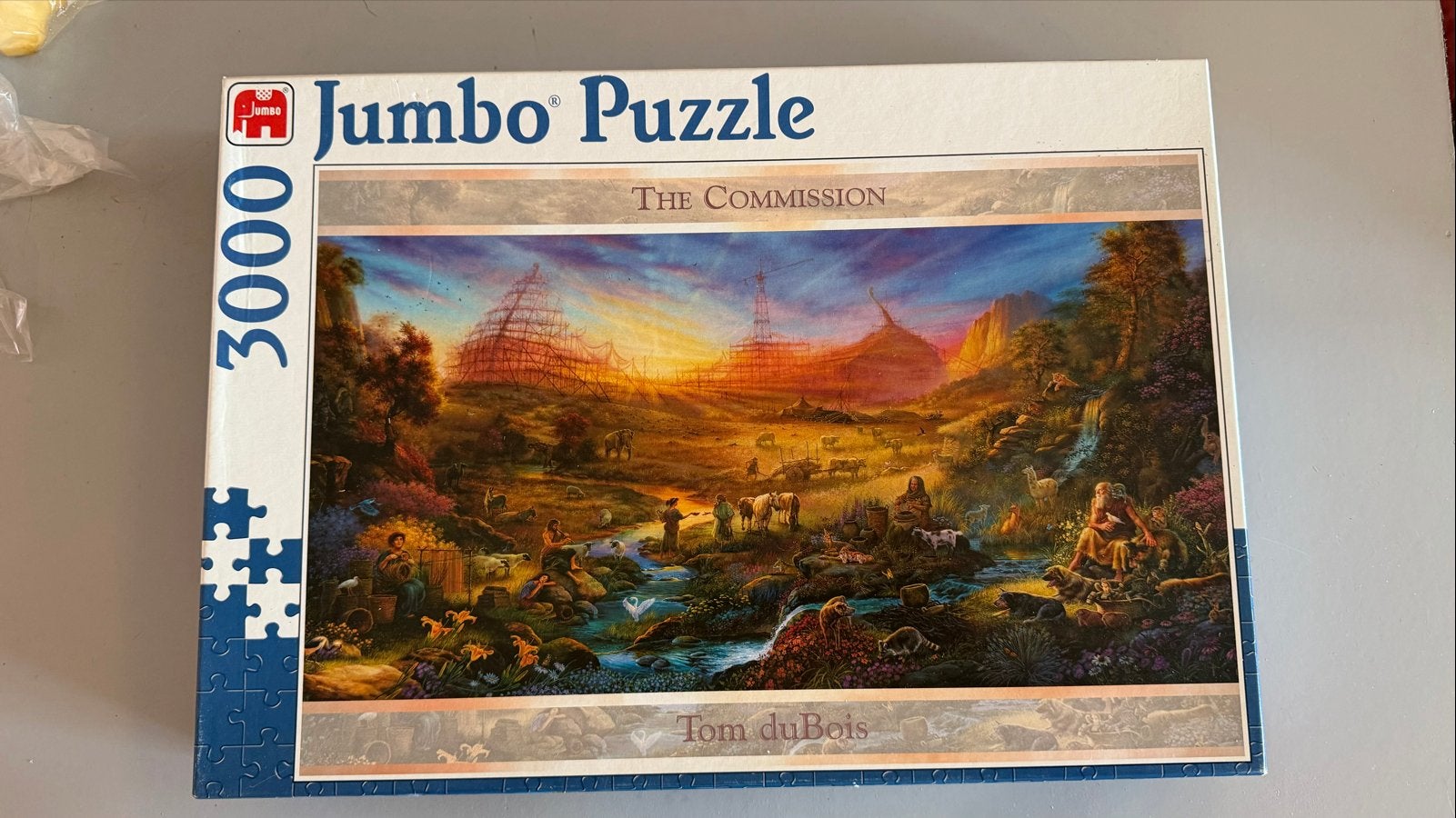 Jumbo Puzzel 3000 stukjes - The Commission Tom duBois, Hobby en Vrije tijd, Ophalen of Verzenden, Meer dan 1500 stukjes, Zo goed als nieuw