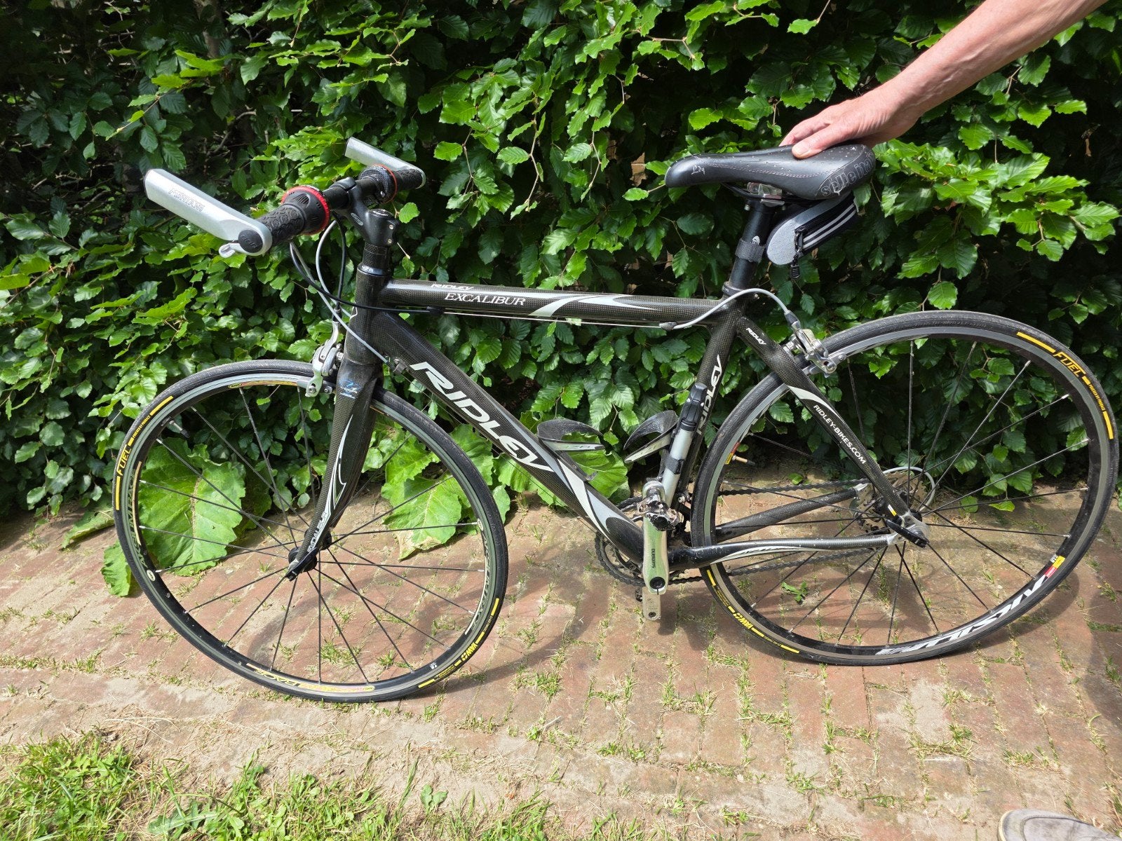 Ridley excalibur race(trim)fiets met mtb stuur, Gebruikt, Minder dan 49 cm, 15 tot 20 versnellingen, Dames