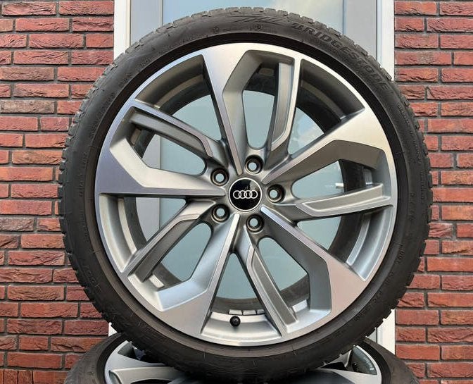 Originele Audi Sport Q2 SQ2 velgen 19 inch 5x112 Bridgestone, Audi, Gebruikt, Banden en Velgen, 235 mm