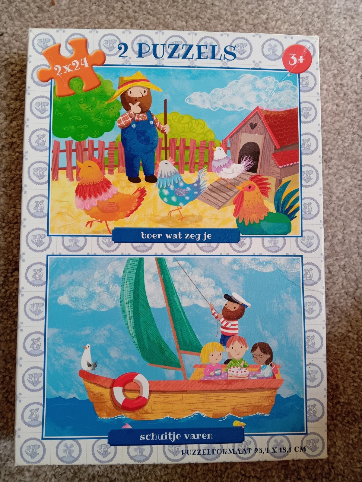 Puzzels 24 stukjes - gratis, Hobby en Vrije tijd, Denksport en Puzzels, Ophalen, Minder dan 500 stukjes, Nieuw, Legpuzzel